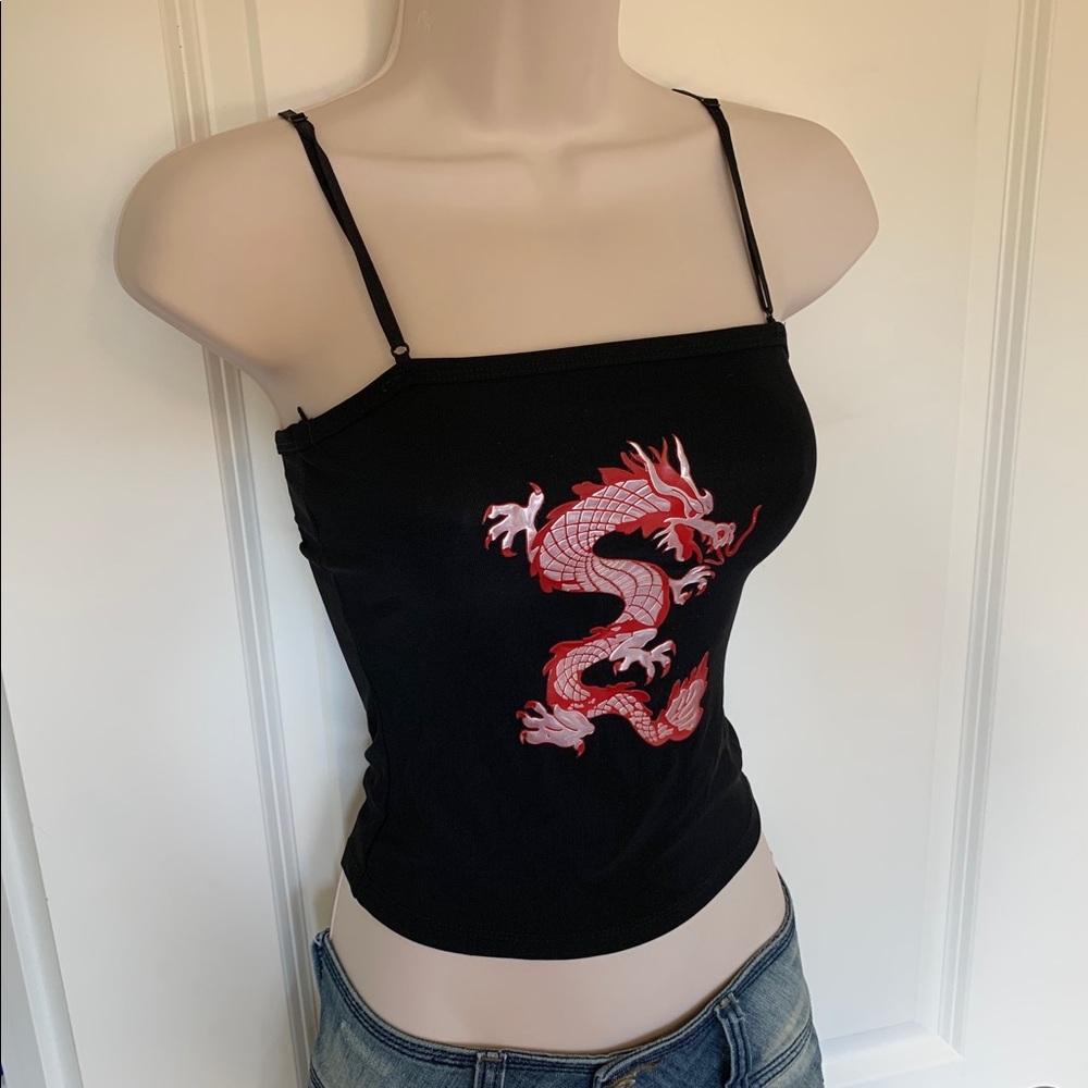 Retro Vintage 90s Y2K Dragon Tank Top